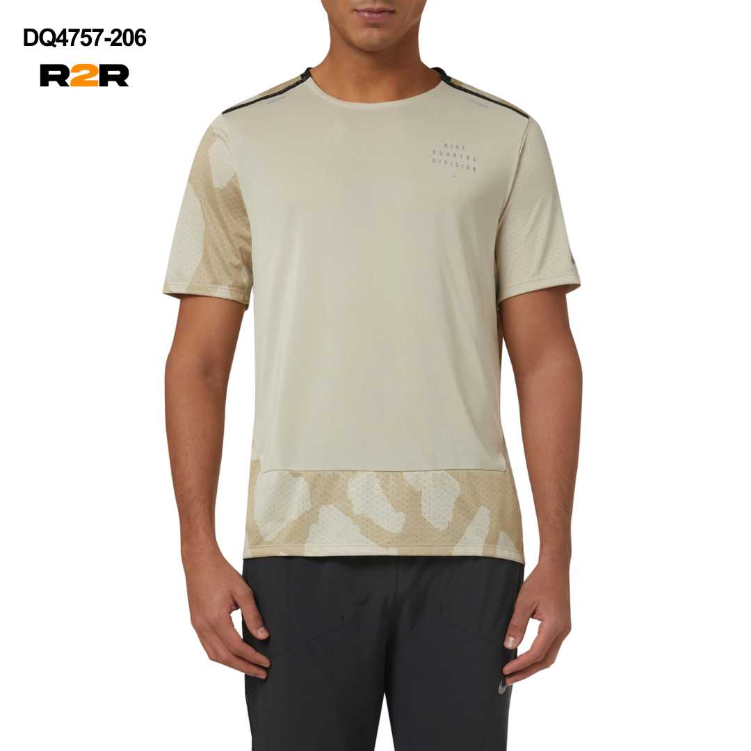 Nike run division rise 365 t-shirt 'light bone'