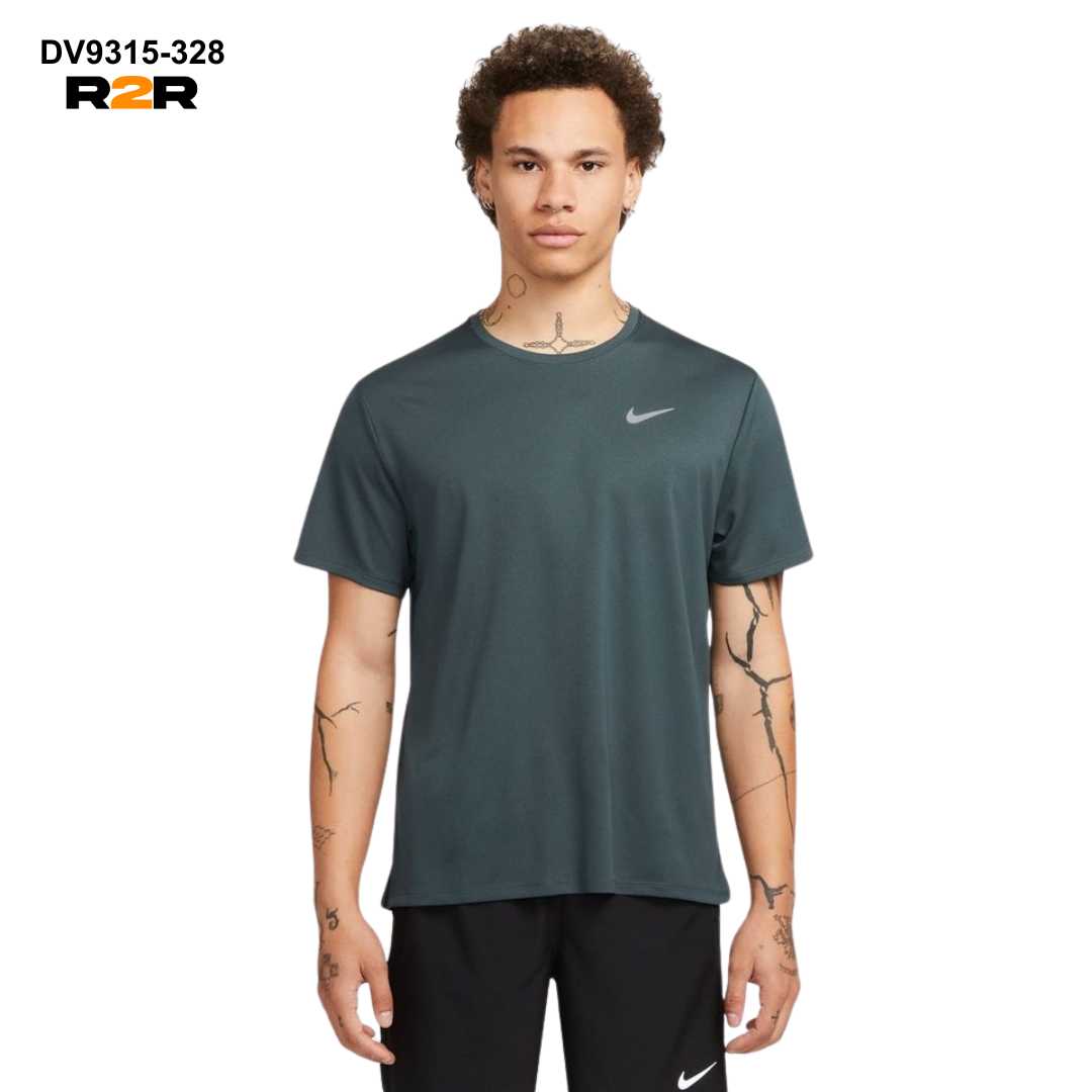 Nike uv miler t-shirt 'deep jungle'