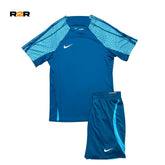 Nike strike t-shirt short set green abyss/blue