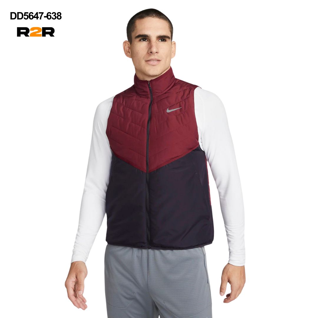 Nike aerolayer gilet jacket 'maroon/navy'