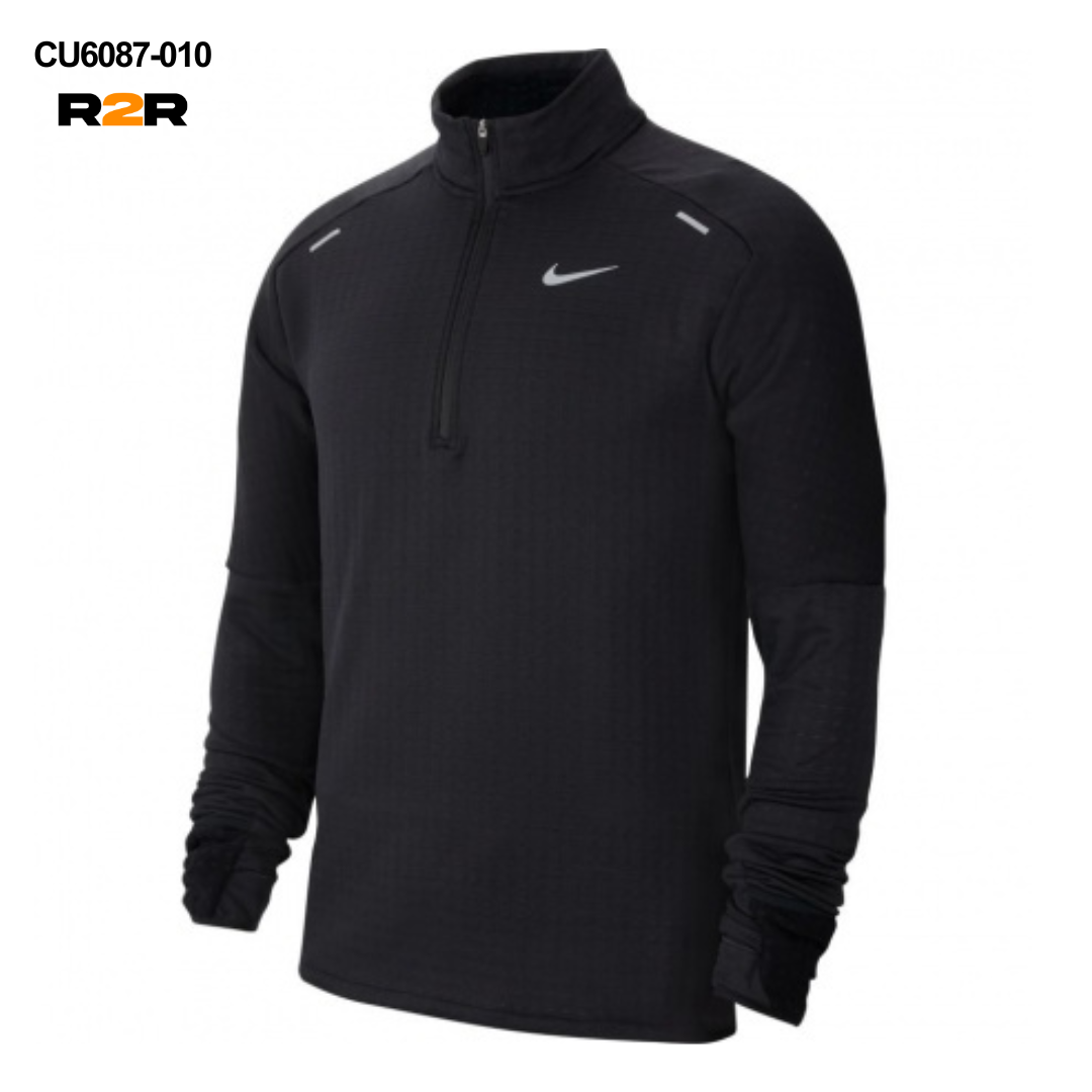 Nike 1/4 zip therma-fit running top 'black'