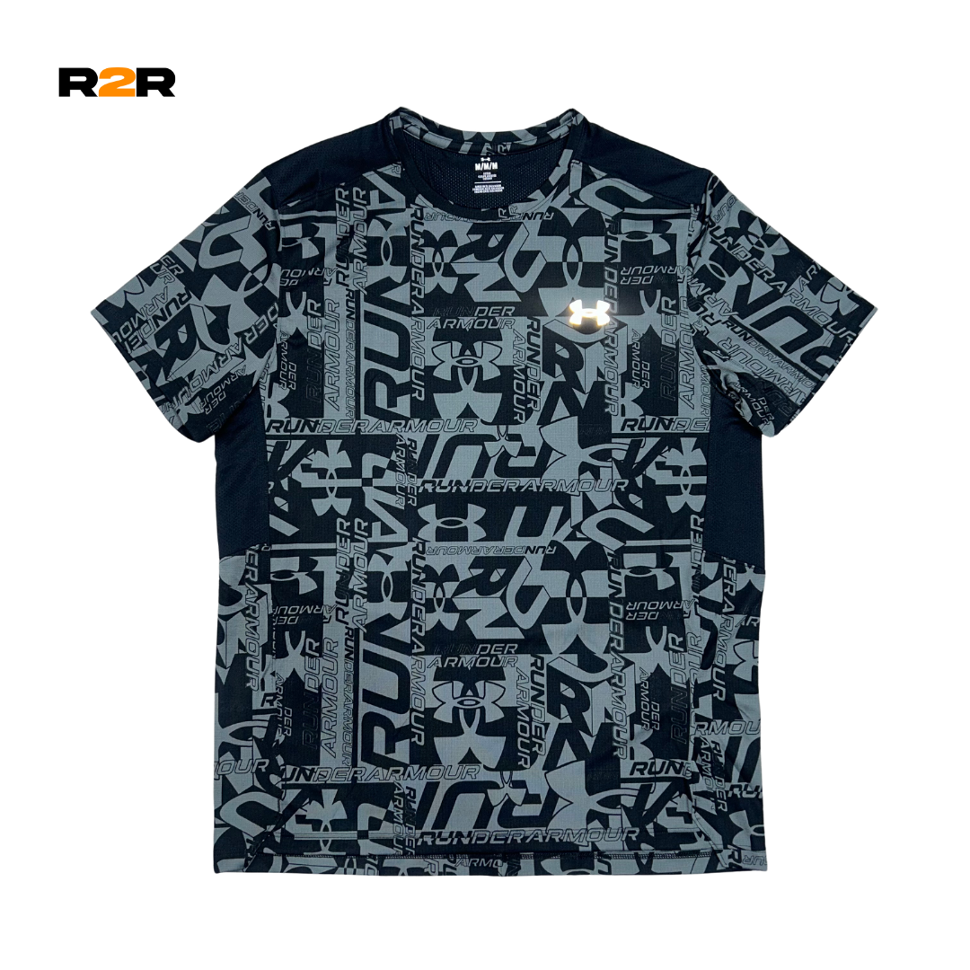 Under armour launch printed t-shirt 'black'