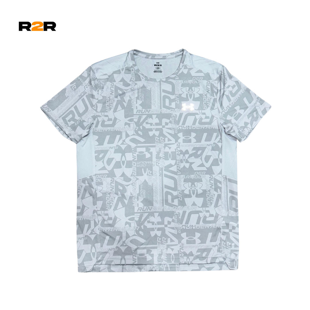 Under armour printed t-shirt 'halo grey'