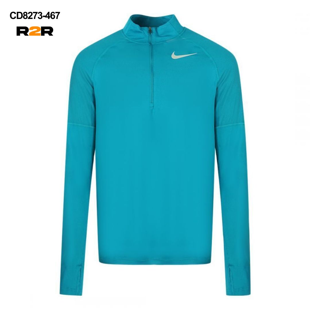 Nike 1/4 zip running top 'aqua'