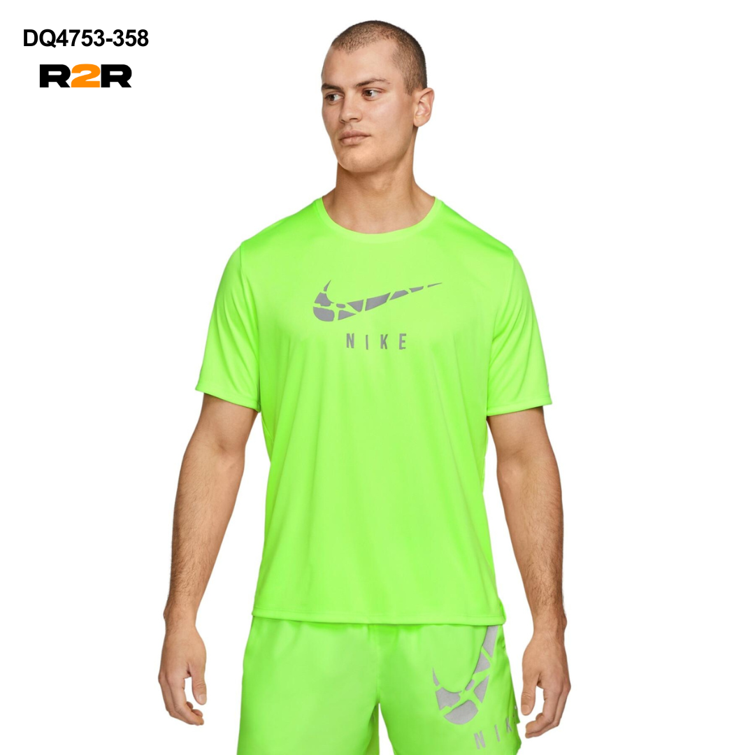 Nike running division reflective t-shirt 'volt'