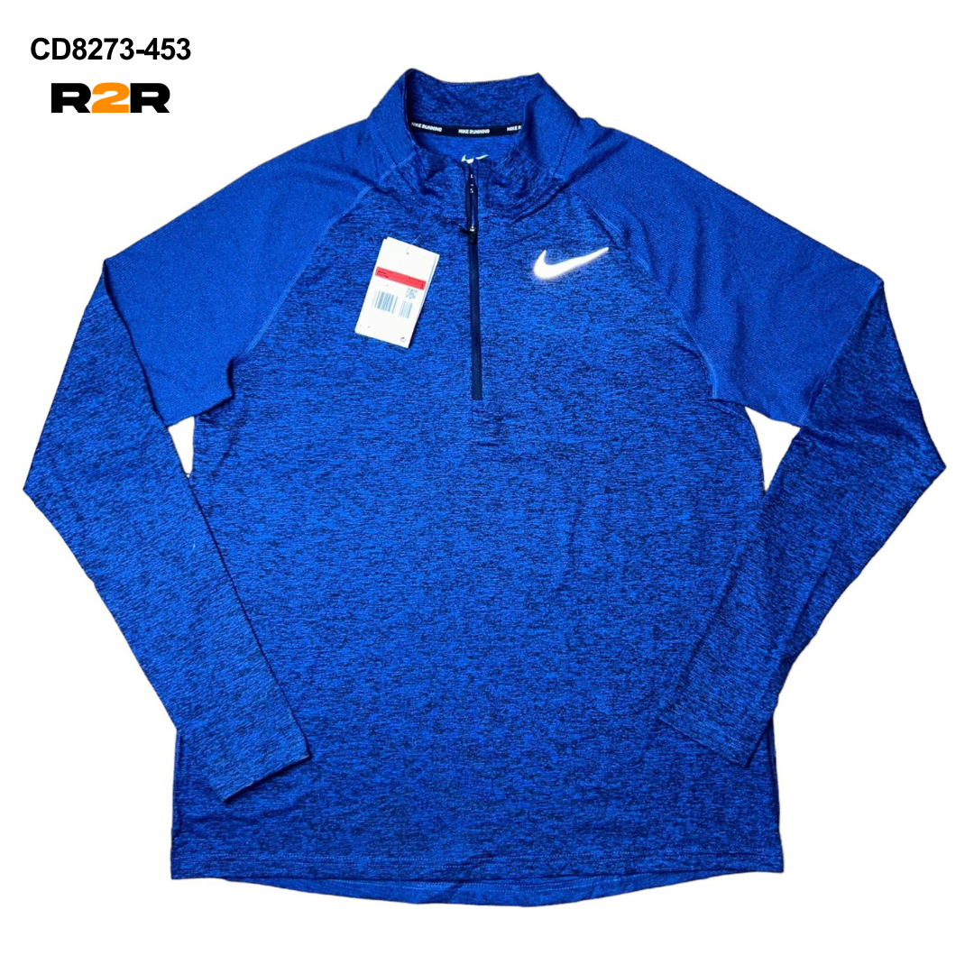 Nike 1/4 zip running top 'navy'