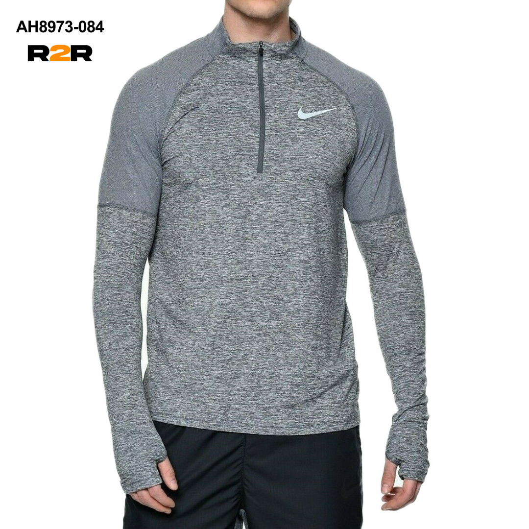 Nike 1/4 zip running top 'grey'