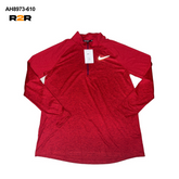 Nike 1/4 zip running top 'red'