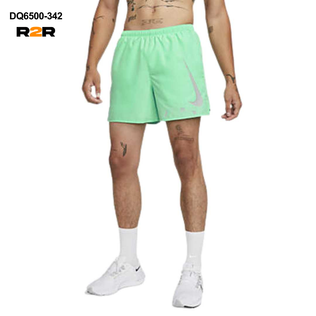 Nike challenger 13cm reflective shorts 'green glow'