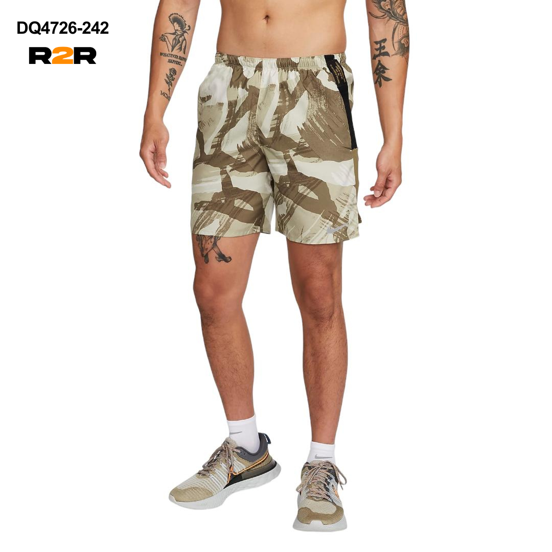 Nike challenger 18cm shorts 'beige camo'