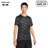 Nike miler dye t-shirt 'black'