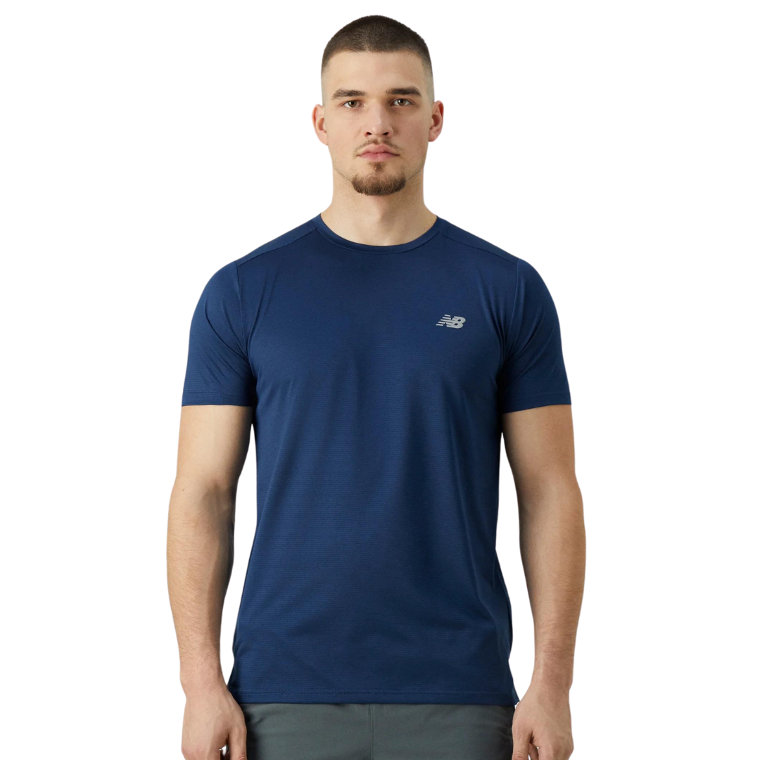 New balance core run t-shirt 'navy'